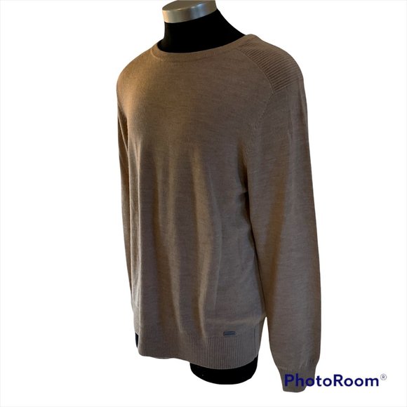 Rodd & Gunn Mens Hawtrey Knit Camel Sweater Crew Neck Wool Pullover Size M NWT - Picture 4 of 12